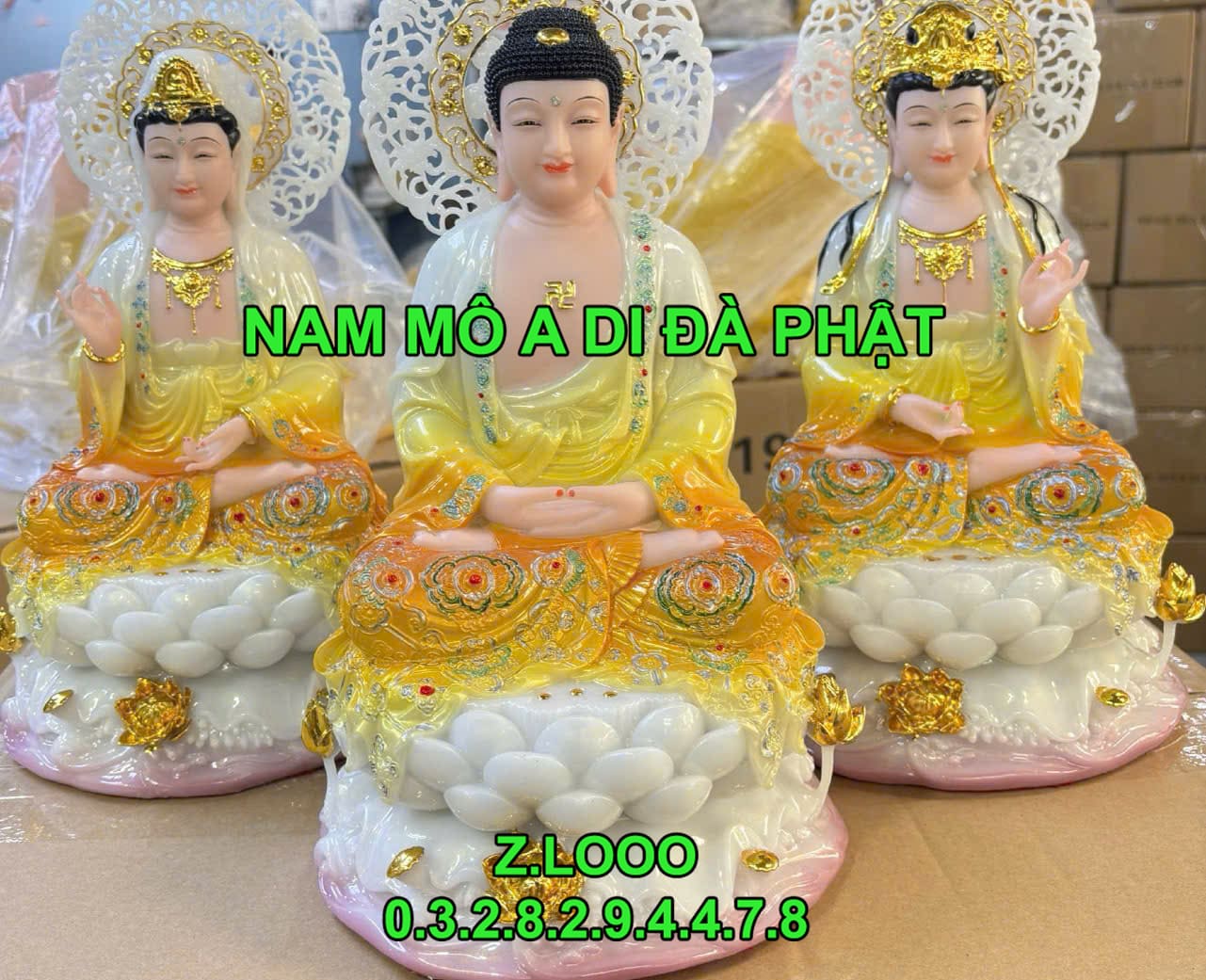 Tây Phương Tam Thánh đứng