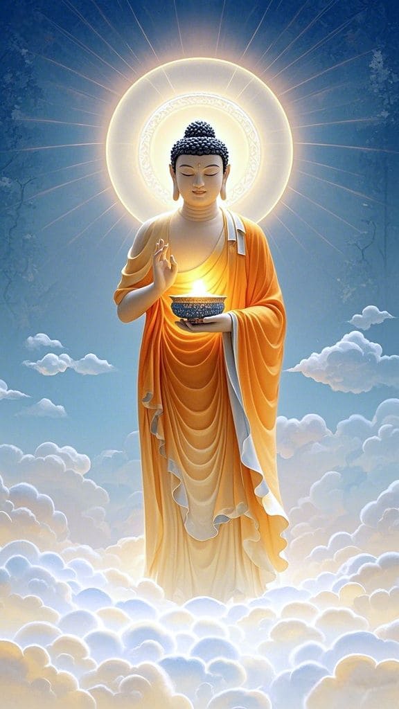 Tranh Phật 3d rõ nét chi tiết