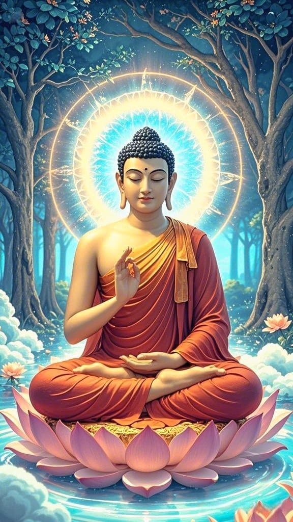 Tranh Phật 3d rõ nét chi tiết
