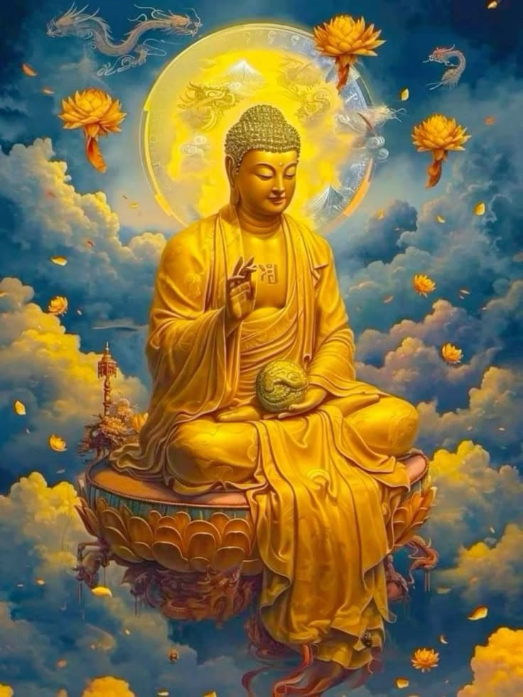 Tranh Phật 3d rõ nét chi tiết