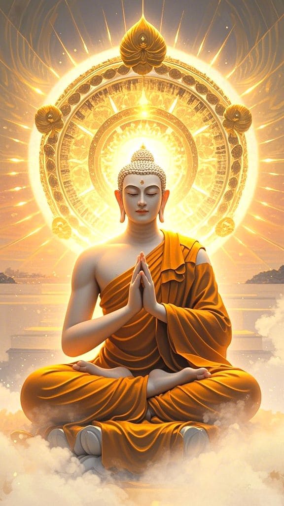 Tranh Phật 3d rõ nét chi tiết