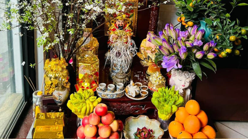 Hướng Dẫn Chi Tiết Cách Bài Trí Bàn Thờ Thần Tài Ngày Vía