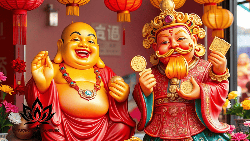 Sự Hài Hòa Giữa Phật Di Lặc Và Thần Tài