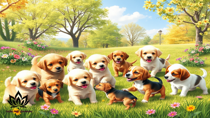 Giải Mã Ý Nghĩa Giấc Mơ Nằm Mơ Thấy Nhiều Chó Con